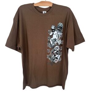 TeeStyled STREET Brown cherub T-shirt Truth Lies 100% Cotton Y2K Unisex size Xl